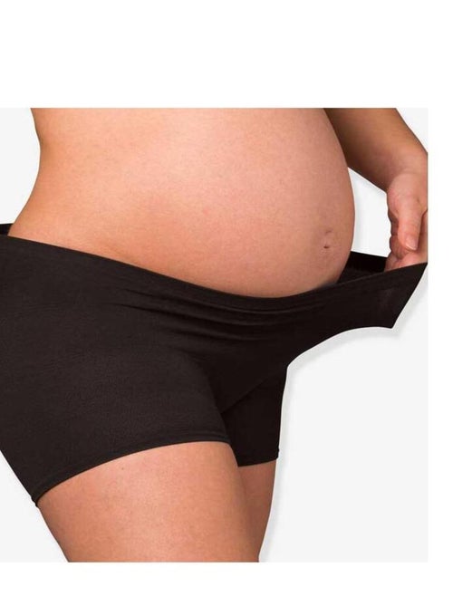 Lot de 2 culottes de grossesse et hospitalières Noir sans couture - Kiabi