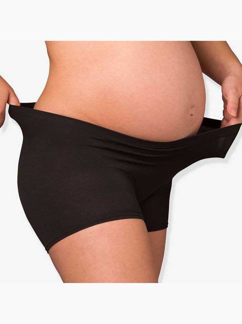 Lot de 2 culottes de grossesse et hospitalières Noir sans couture Noir - Kiabi