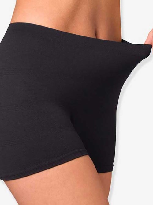 Lot de 2 culottes de grossesse et hospitalières Noir sans couture - Kiabi