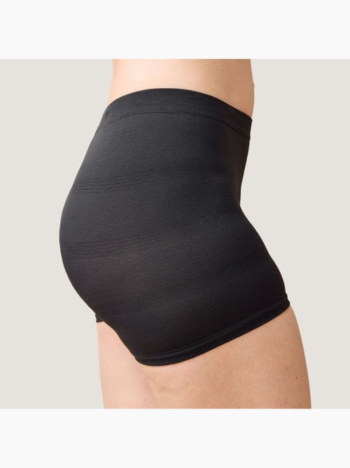 Lot de 2 culottes de grossesse et hospitalières Noir sans couture - Kiabi