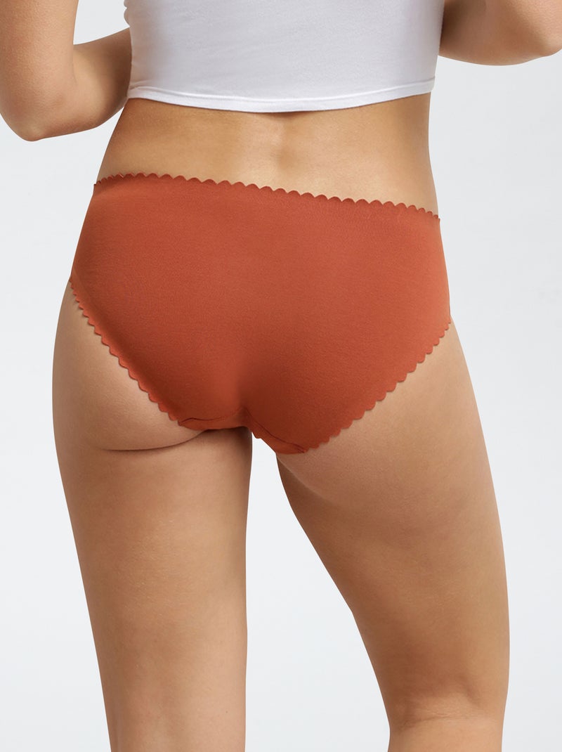 Lot de 2 culottes 'Dim' 'Body touch' Marron - Kiabi