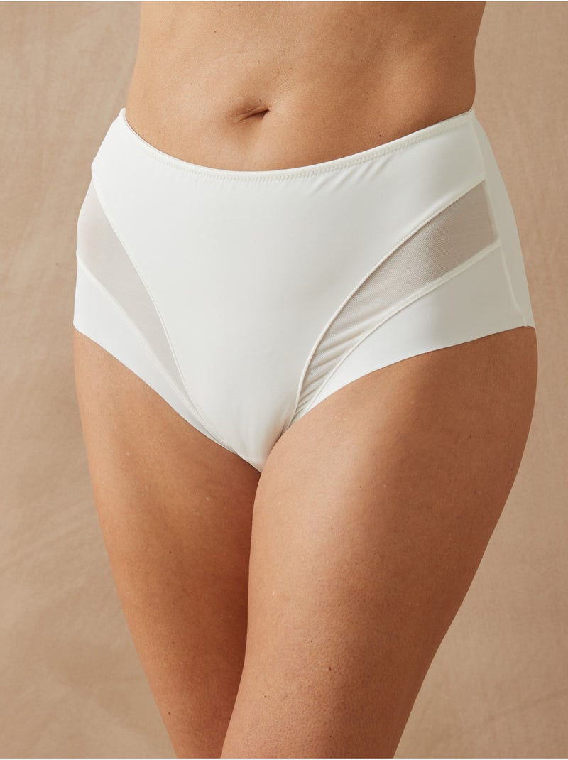 Lot de 2 culottes effet ventre plat - DAXON Blanc Blanc - Kiabi