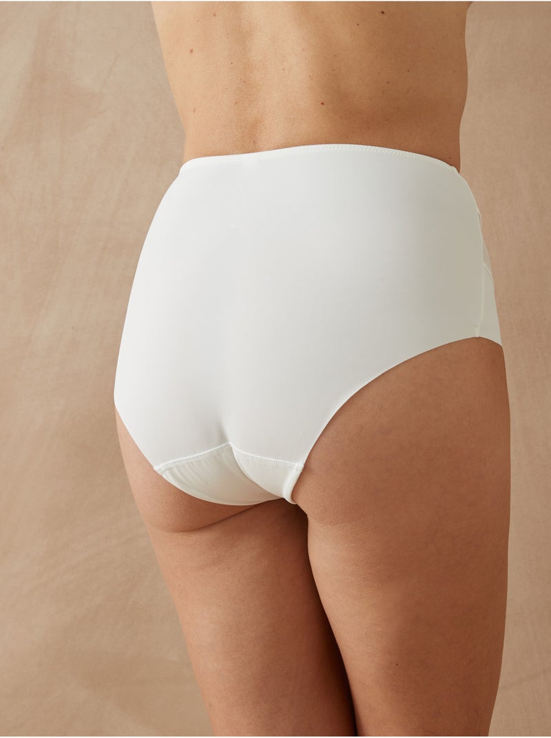 Lot de 2 culottes effet ventre plat - DAXON Blanc Blanc - Kiabi