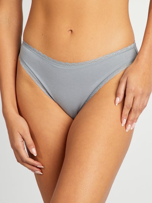 Lot de 2 culottes en coton - Kiabi