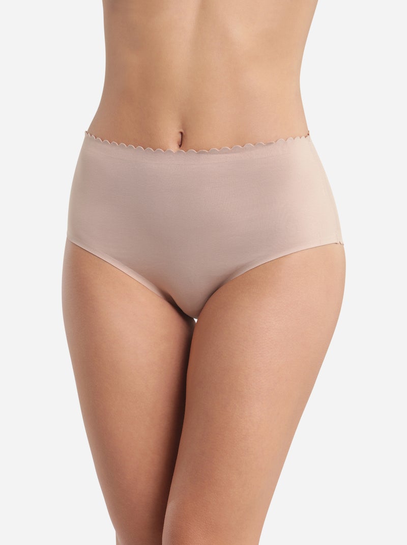 Lot de 2 Culottes en coton Body Touch Easy Beige - Kiabi
