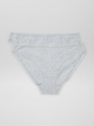Lot de 2 culottes en coton