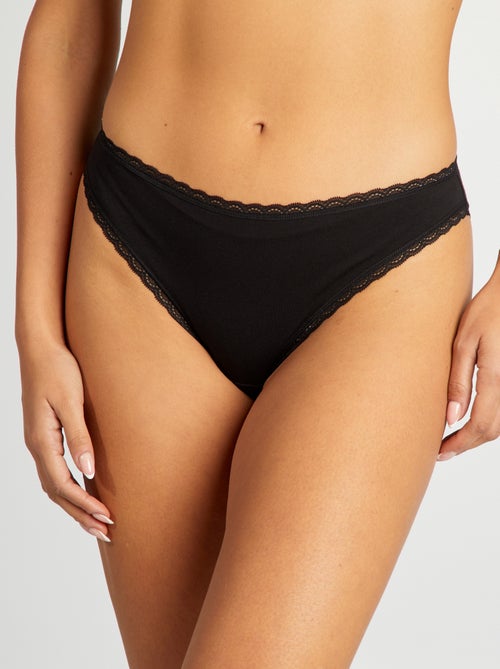 Lot de 2 culottes en coton - Kiabi