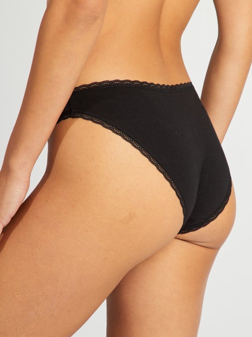 Lot de 2 culottes en coton - Kiabi