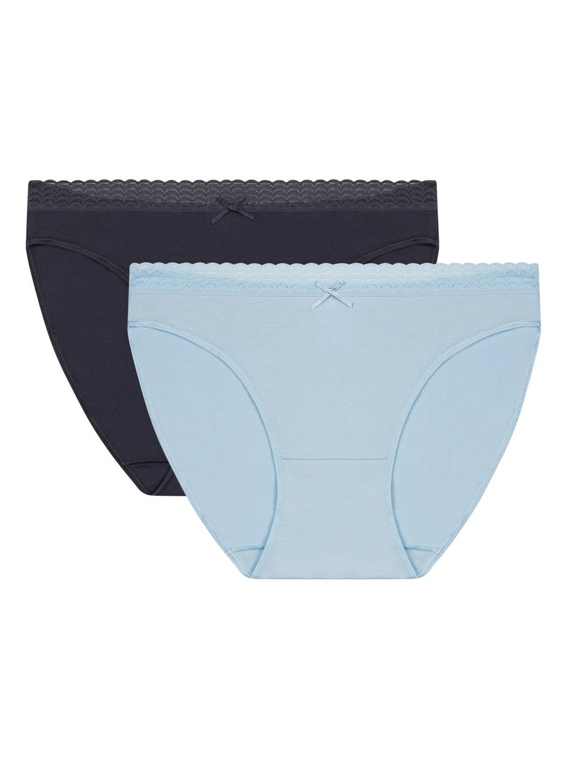 Lot de 2 culottes Fashion Gris - Kiabi