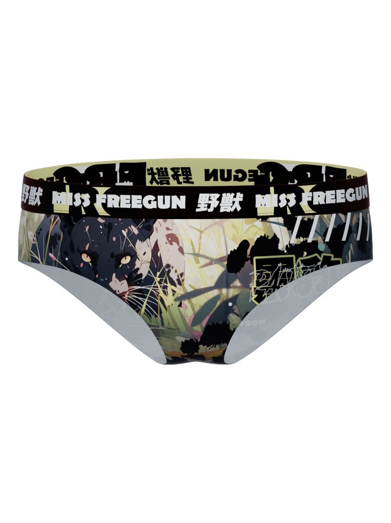 Lot de 2 culottes femme Panther Tiger Freegun Rouge - Kiabi
