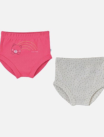 LOT DE 2 CULOTTES FILLE EMILINE