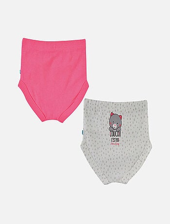 LOT DE 2 CULOTTES FILLE EMILINE