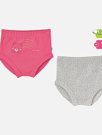 LOT DE 2 CULOTTES FILLE EMILINE