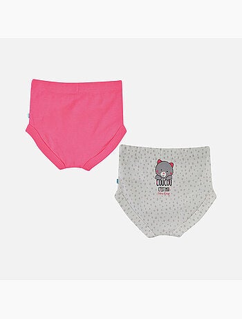 LOT DE 2 CULOTTES FILLE EMILINE