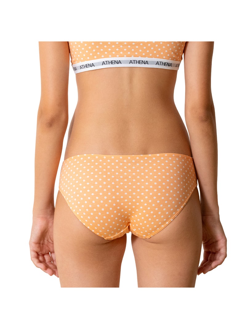 Lot de 2 culottes fille My Petit Prix Athena Vert/Orange - Kiabi