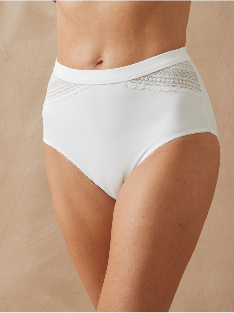 Lot de 2 culottes gainantes - DAXON Blanc Blanc - Kiabi