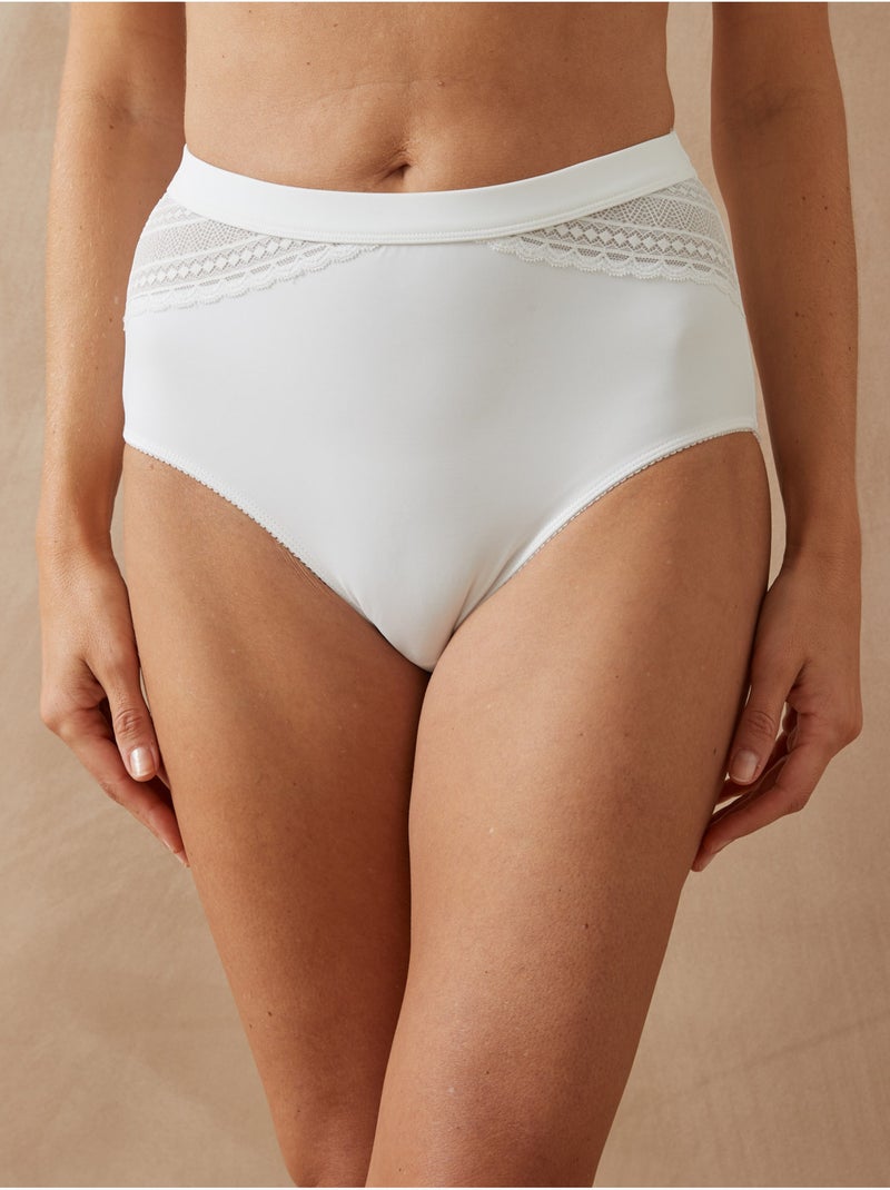 Lot de 2 culottes gainantes - DAXON Blanc Blanc - Kiabi