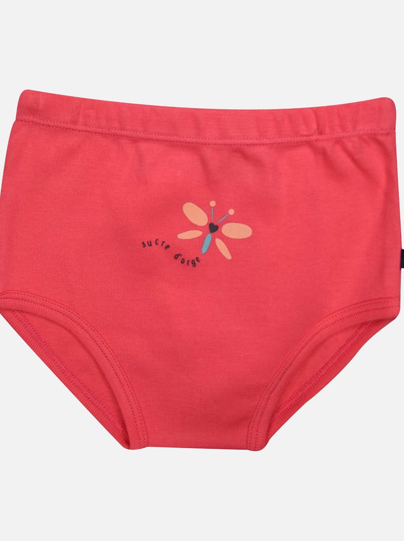 LOT DE 2 CULOTTES GODELEINE BEBE Blanc Rose - Kiabi