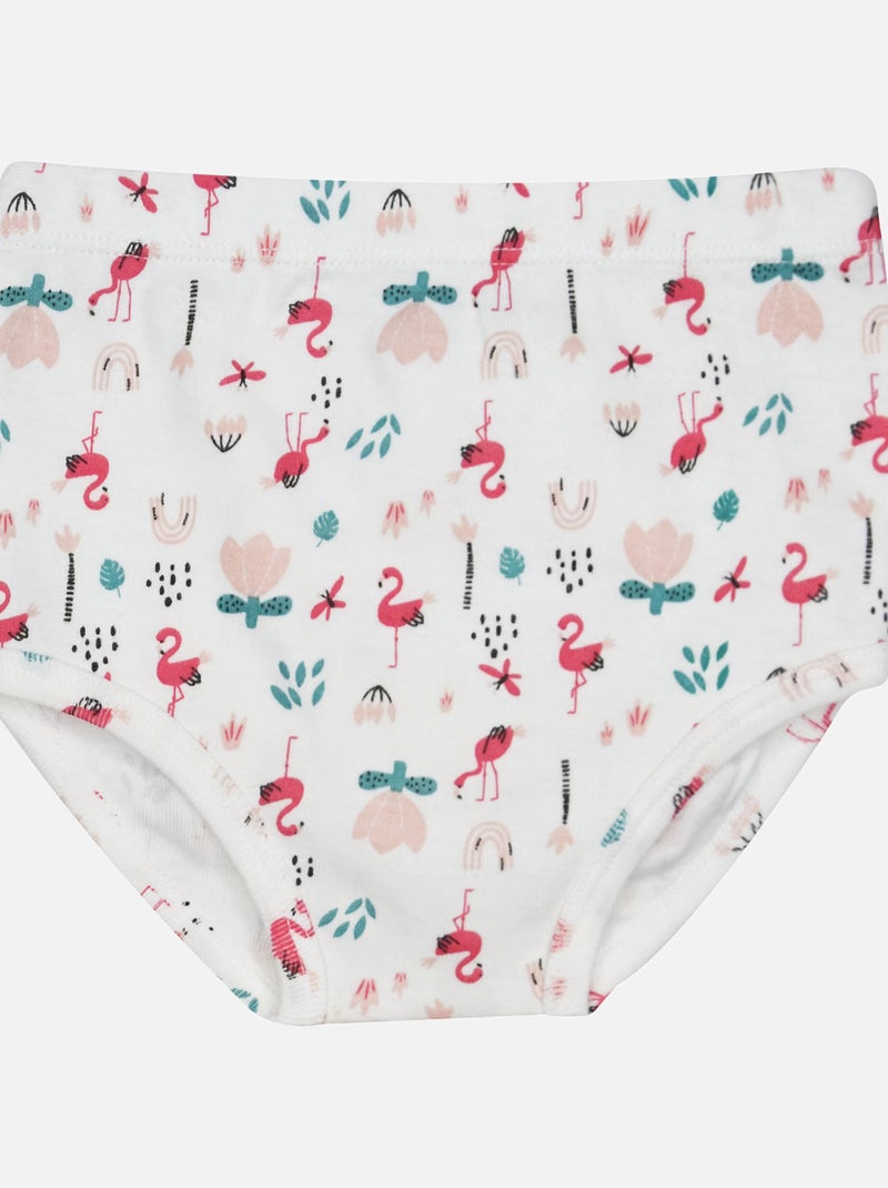 LOT DE 2 CULOTTES GODELEINE BEBE Blanc Rose - Kiabi