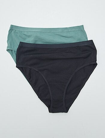 Lot de 2 culottes hautes - collection facile à enfiler