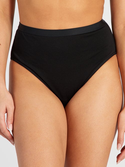 Lot de 2 culottes hautes - collection facile à enfiler - Kiabi