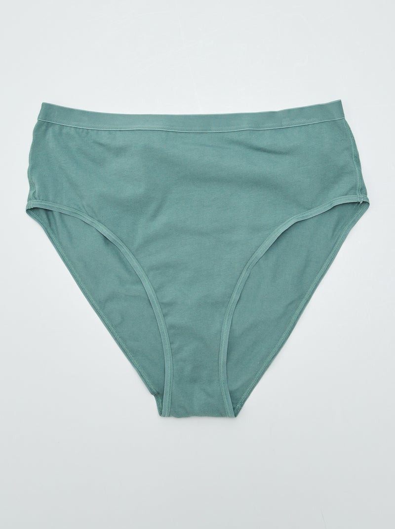 Lot de 2 culottes hautes - So Easy Vert/noir - Kiabi