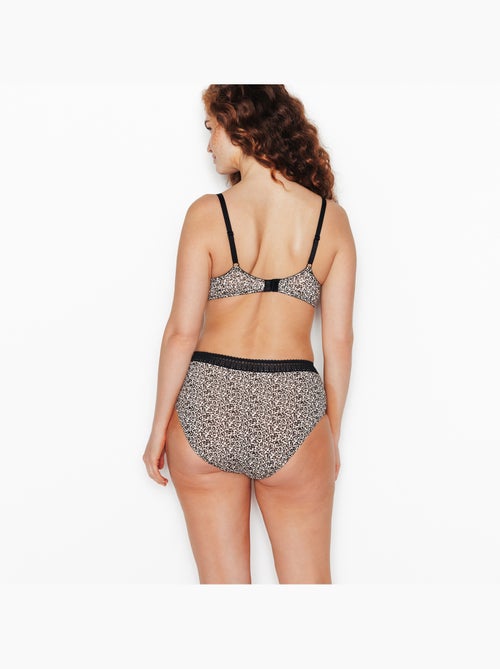 LOT DE 2 CULOTTES HAUTES COTON - RougeGorge Lingerie - Kiabi