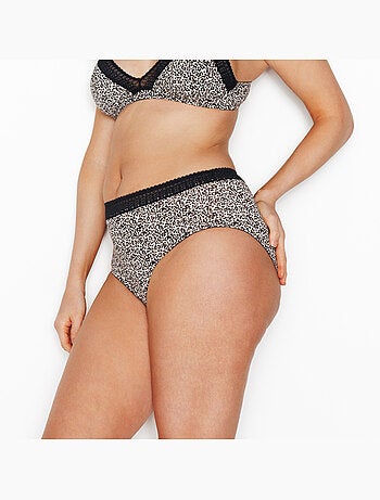 LOT DE 2 CULOTTES HAUTES COTON BIO - RougeGorge Lingerie