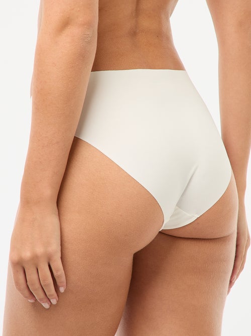 Lot de 2 culottes invisibles en microfibre - Kiabi