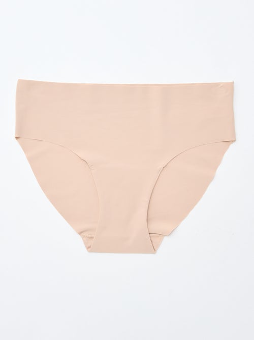 Lot de 2 culottes invisibles en microfibre - Kiabi