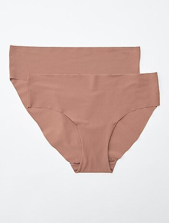 Lot de 2 culottes invisibles en microfibre