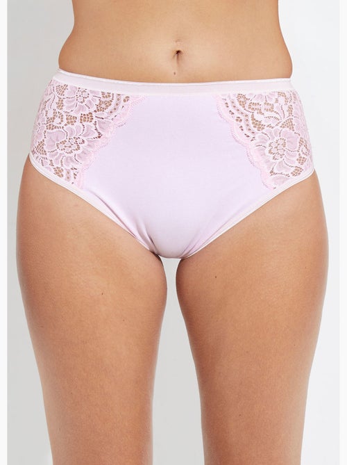 Lot de 2 culottes légèrement échancrées - Afibel - Kiabi