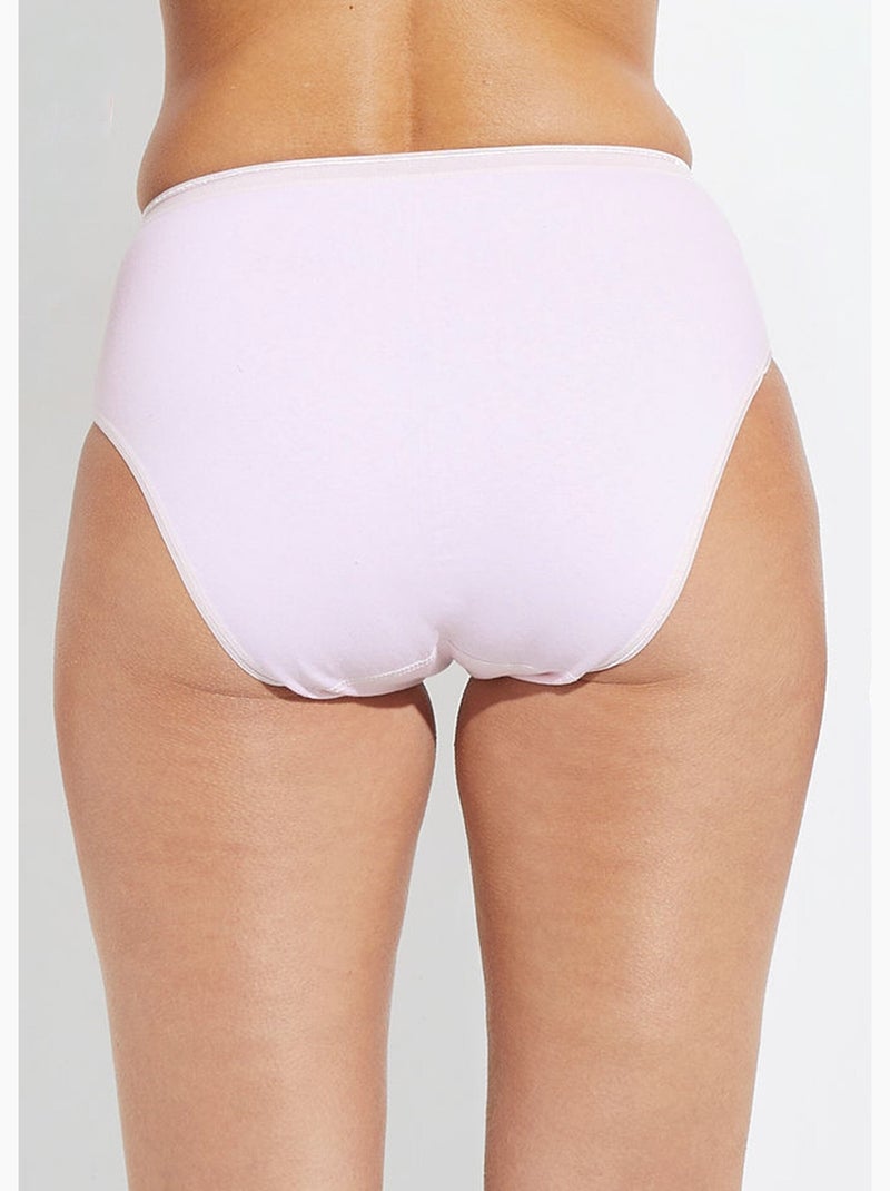 Lot de 2 culottes légèrement échancrées - Afibel Rose lotus - Kiabi