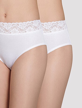 Lot de 2 Culottes Maxi Coton Coton Plus Féminine