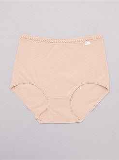 Lot de 2 culottes maxi coton 'Sans Complexe' - Kiabi