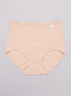 Lot de 2 culottes maxi coton 'Sans Complexe' - Kiabi