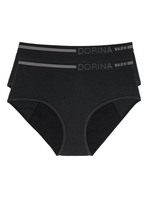 Lot de 2 culottes menstruelles culotte midi Dorina - Kiabi