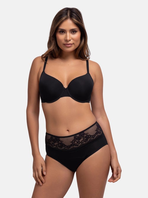 Lot de 2 culottes menstruelles en dentelle midi Dorina - Kiabi Lot de 2 culottes menstruelles en dentelle midi Dorina - Kiabi