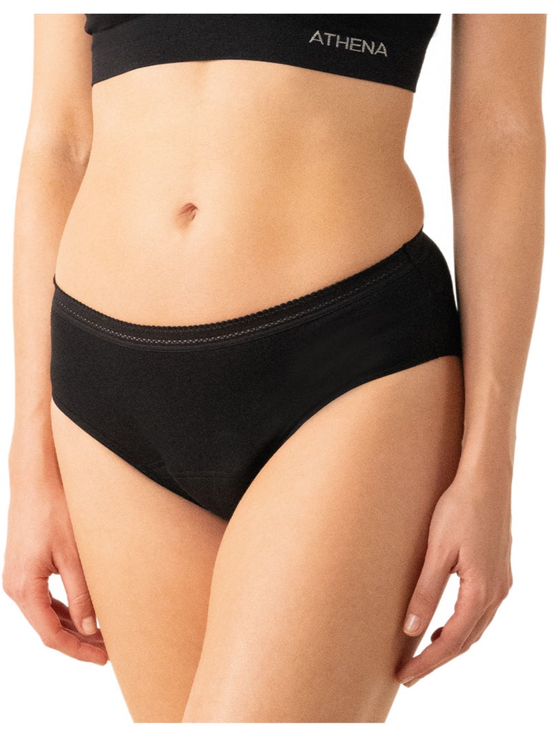 Lot de 2 culottes menstruelles femme Athena Noir - Kiabi