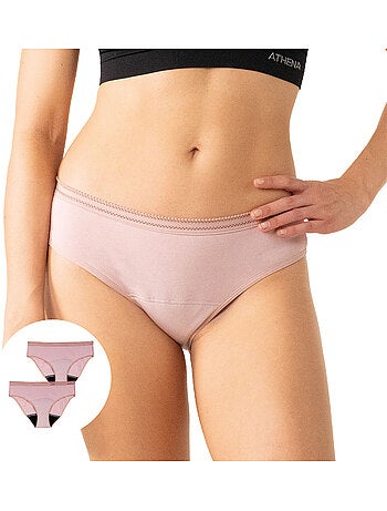 Lot de 2 culottes menstruelles femme Athena