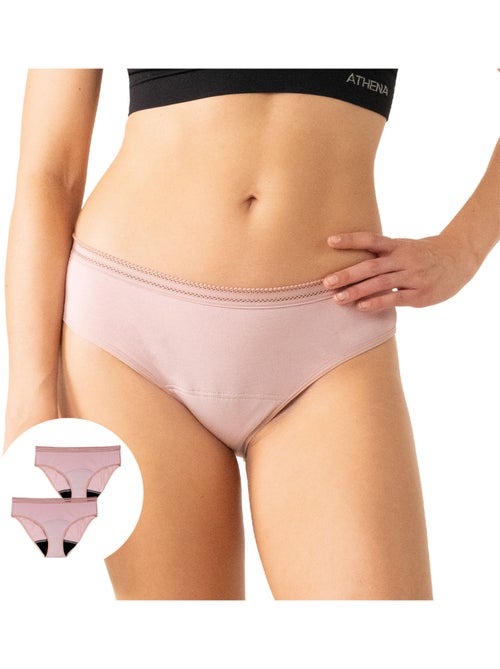 Lot de 2 culottes menstruelles femme Athena - Kiabi Lot de 2 culottes menstruelles femme Athena - Kiabi