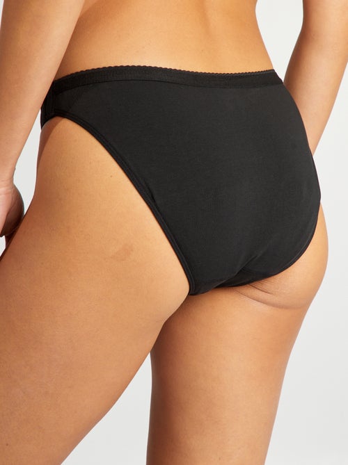 Lot de 2 culottes menstruelles lavables coton  - So Easy - Kiabi