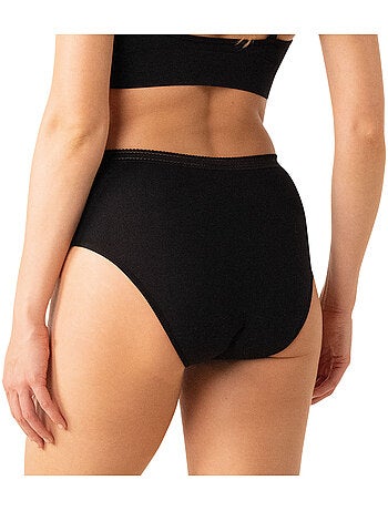 Lot de 2 culottes menstruelles taille haute femme Athena