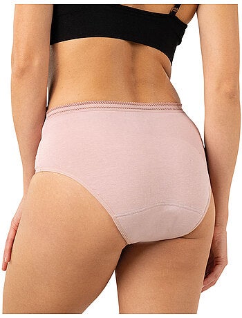 Lot de 2 culottes menstruelles taille haute femme Athena