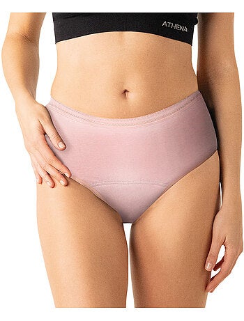 Lot de 2 culottes menstruelles taille haute femme Athena