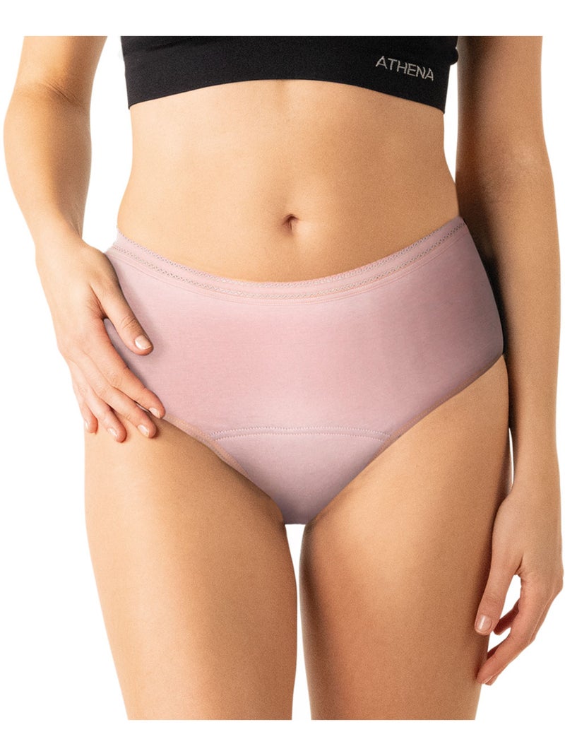Lot de 2 culottes menstruelles taille haute femme Athena Rose - Kiabi