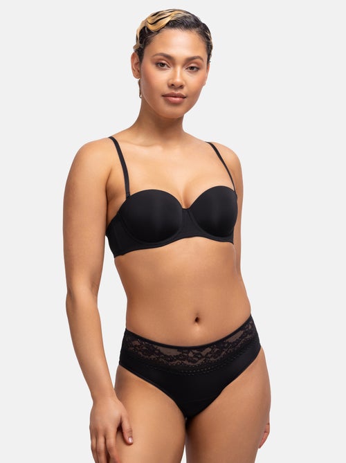 Lot de 2 culottes mentruelles en dentelle hipster classique Dorina - Kiabi Lot de 2 culottes mentruelles en dentelle hipster classique Dorina - Kiabi