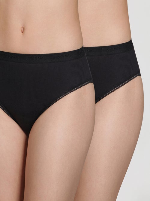 Lot de 2 Culottes Midi Coton Pur Coton - Kiabi