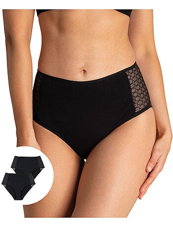 Lot de 2 culottes midi pour fuites urinaires femme Athena