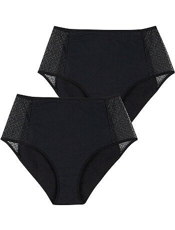 Lot de 2 culottes midi pour fuites urinaires femme Athena